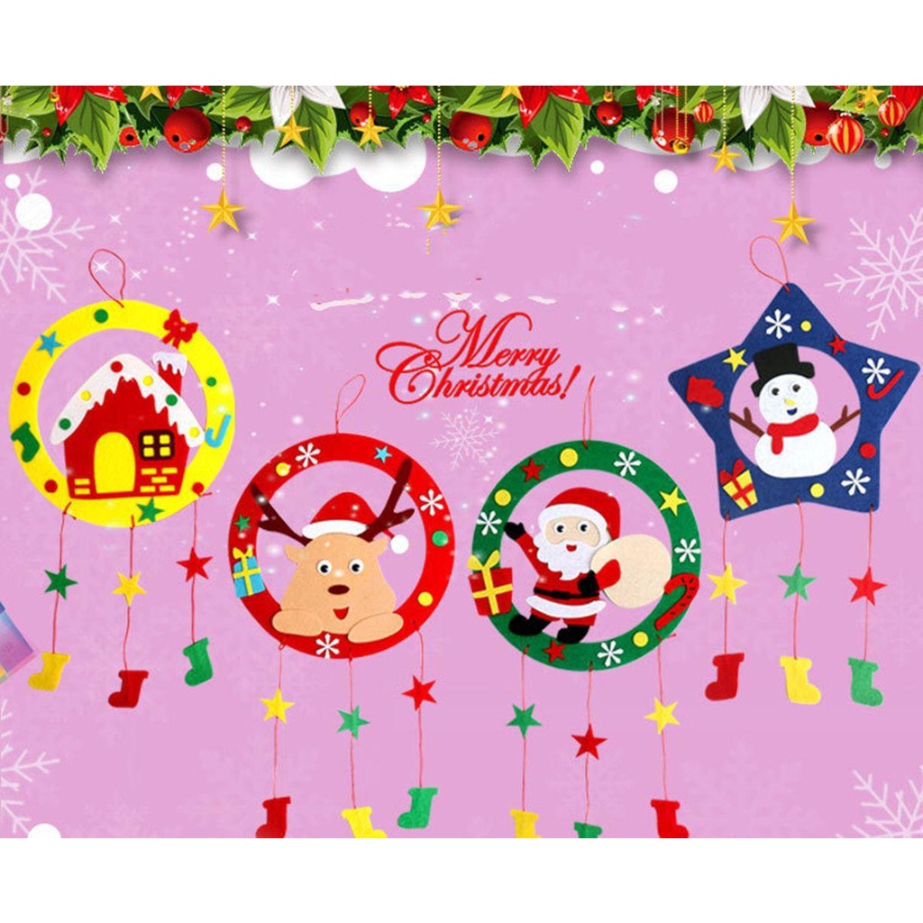 Vòng Hoa Eva DIY Trang Trí Giáng Sinh Cho Bé