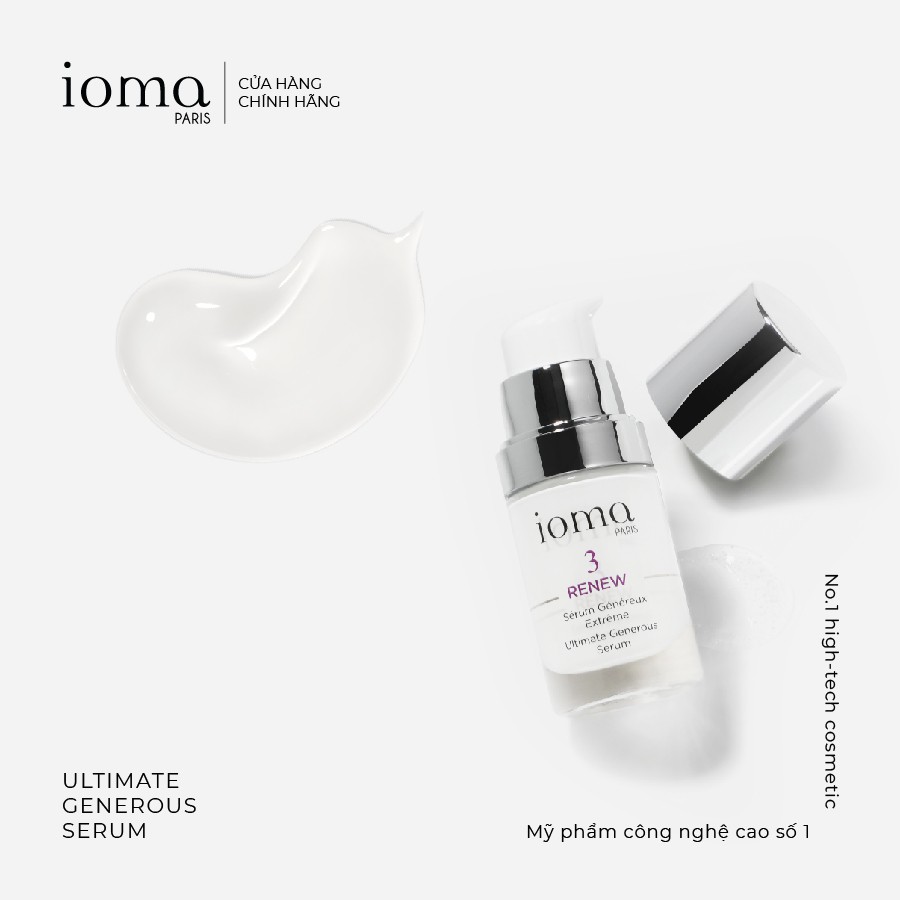 Serum trẻ hóa toàn diện IOMA PARIS Ultimate Generous Serum 15ml