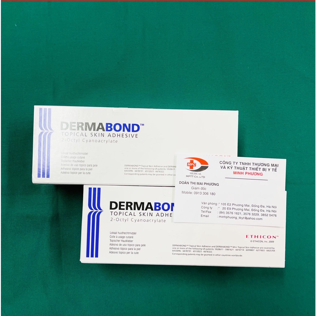 Keo dán da tại chỗ Dermabond dùng trong thẩm mỹ