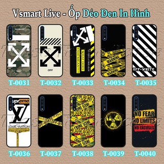 Ốp lưng Vsmart Live dẻo đen in hình Off-White