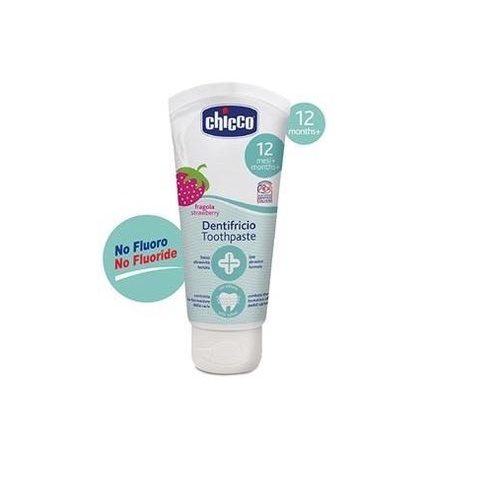 Combo 2 Kem đánh răng Chicco hương Dâu 12M+ 50ml