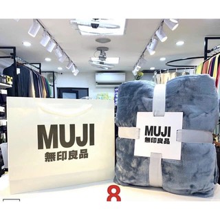 Chăn lông tuyết Muji 2 lớp siêu mềm 2m x 2m3