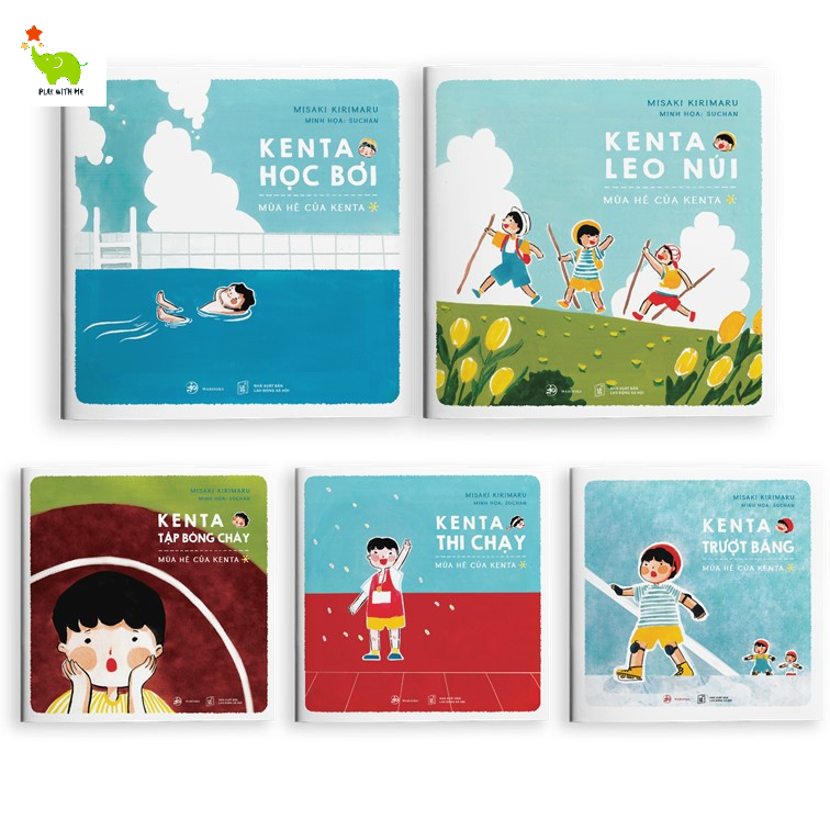 Sách Ehon - Kenta chơi thể thao - cho trẻ từ 3 tuổi