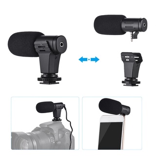 MIC-06 Camera Microphone 3 5mm/0 14inch Video Microphone 0 5mA Interview Microphone Efficient Portable Microphone ELEN