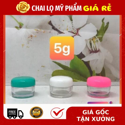Hủ Đựng Kem ❤ RẺ VÔ ĐỊCH ❤ Hũ chiết kem tròn 3g,5g đựng mỹ phẩm , phụ kiện du lịch