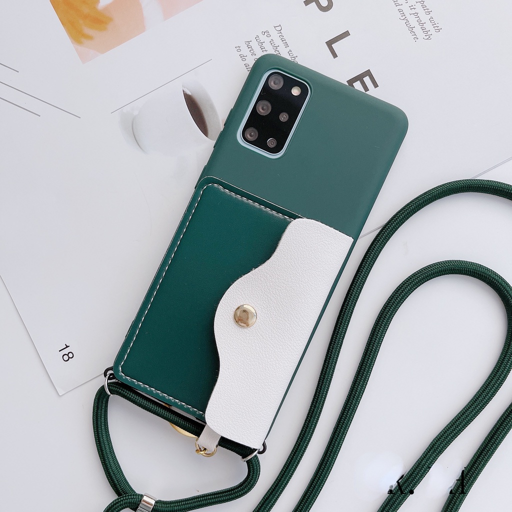Ốp Điện Thoại Tpu Có Ví Đựng Tiền Và Dây Đeo Cho 7 8 SE 2020 7 8 PLUS X XR XS MAX 11 12 13 PRO MAX 11 12 13