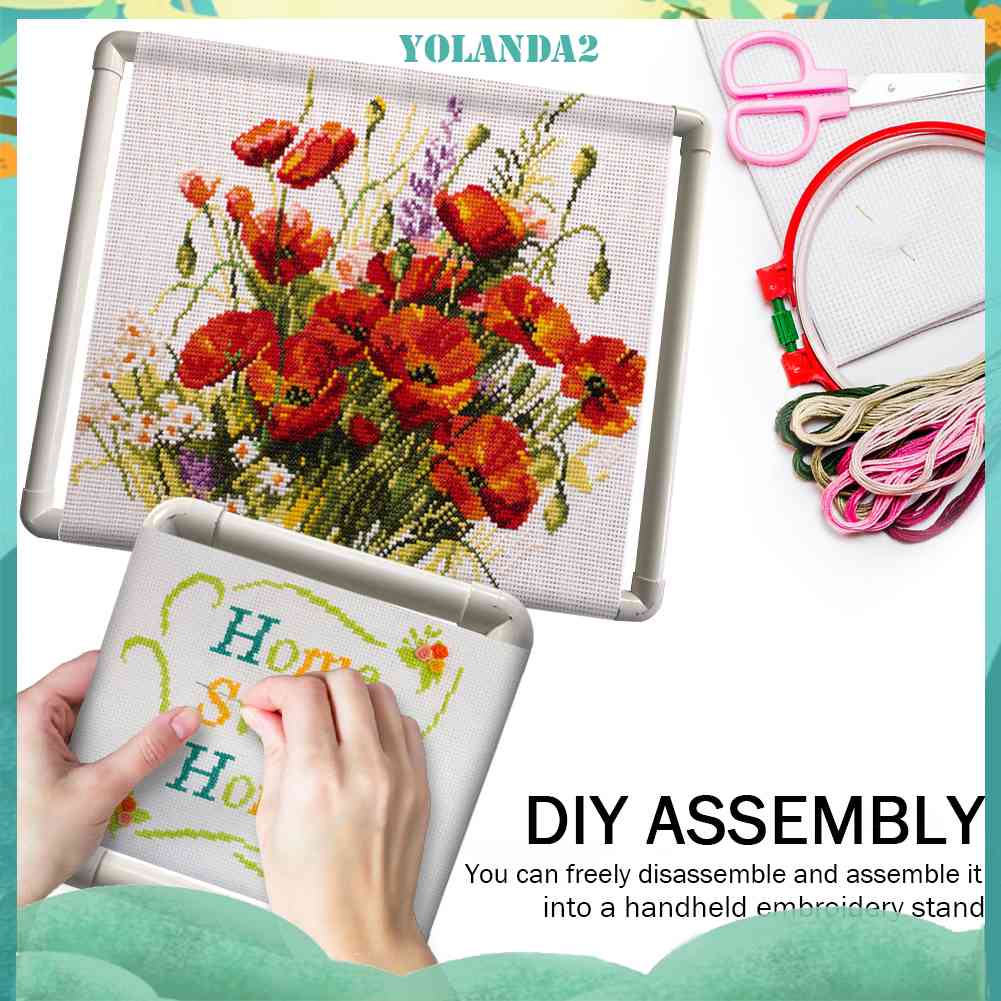 Khung Thêu Tranh Chữ Thập Cầm Tay Tiện Lợi