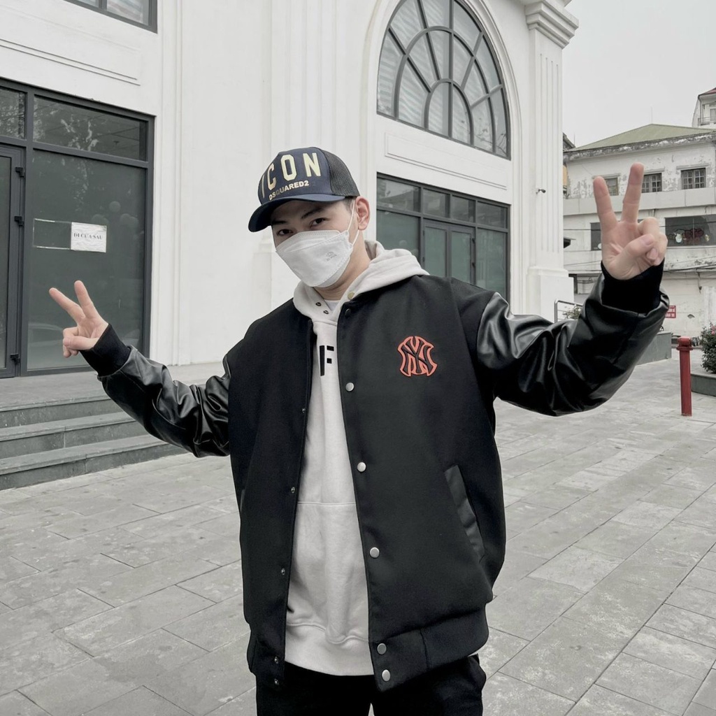 Áo Khác MLB, Áo Bomber Varsity Da MLB dành cho cả nam và nữ