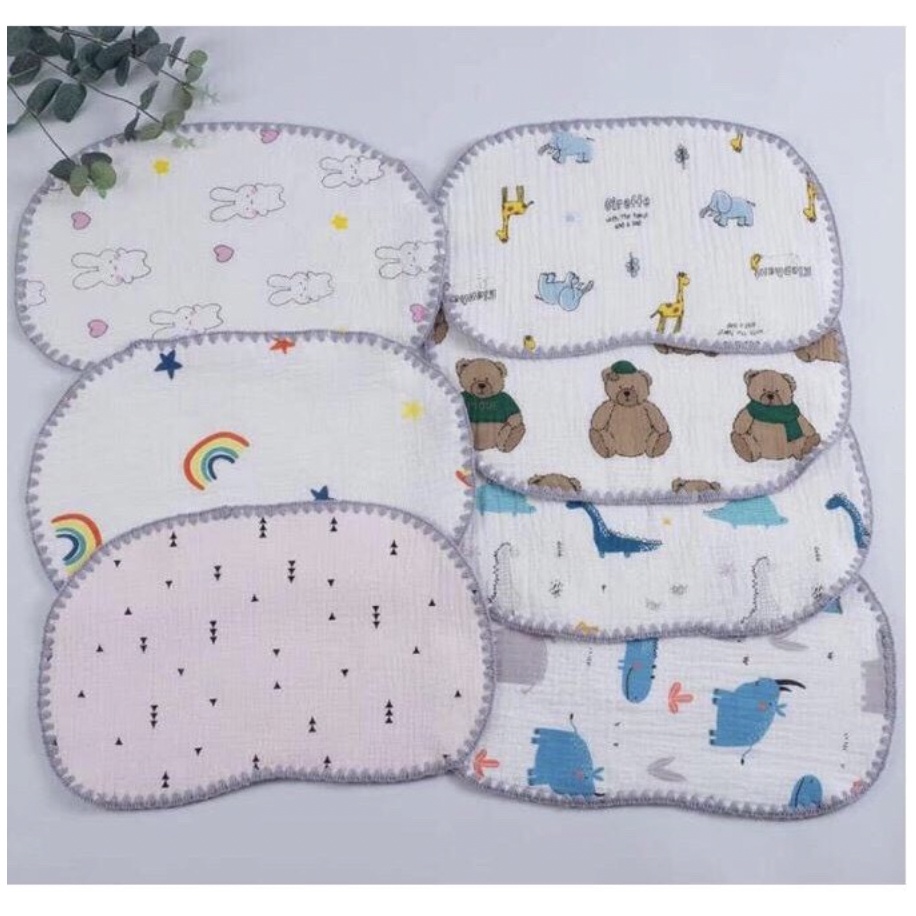 Gối xô nhăn 10 lớp cho bé sơ sinh