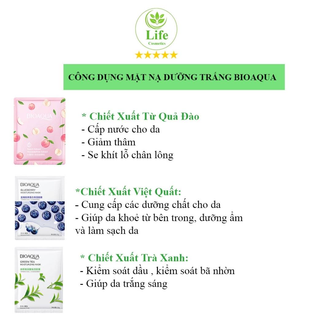 Mặt Nạ Giấy Hoa Quả Bioaqua – Mặt Nạ Dưỡng Trắng Dưỡng Trắng Cấp Ẩm Giảm Mụn Mờ Thâm Nội Địa Trung Life Cosmetics | BigBuy360 - bigbuy360.vn