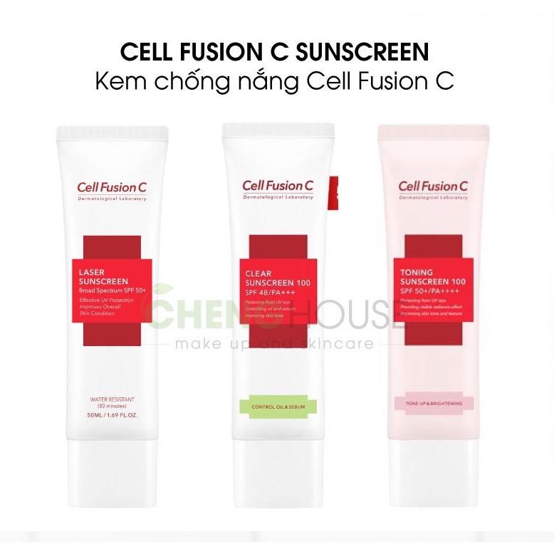 Kem chống nắng Cell Fusion C Laser Suncreen 100/Toning Suncream 100 , SPF50+/PA+++