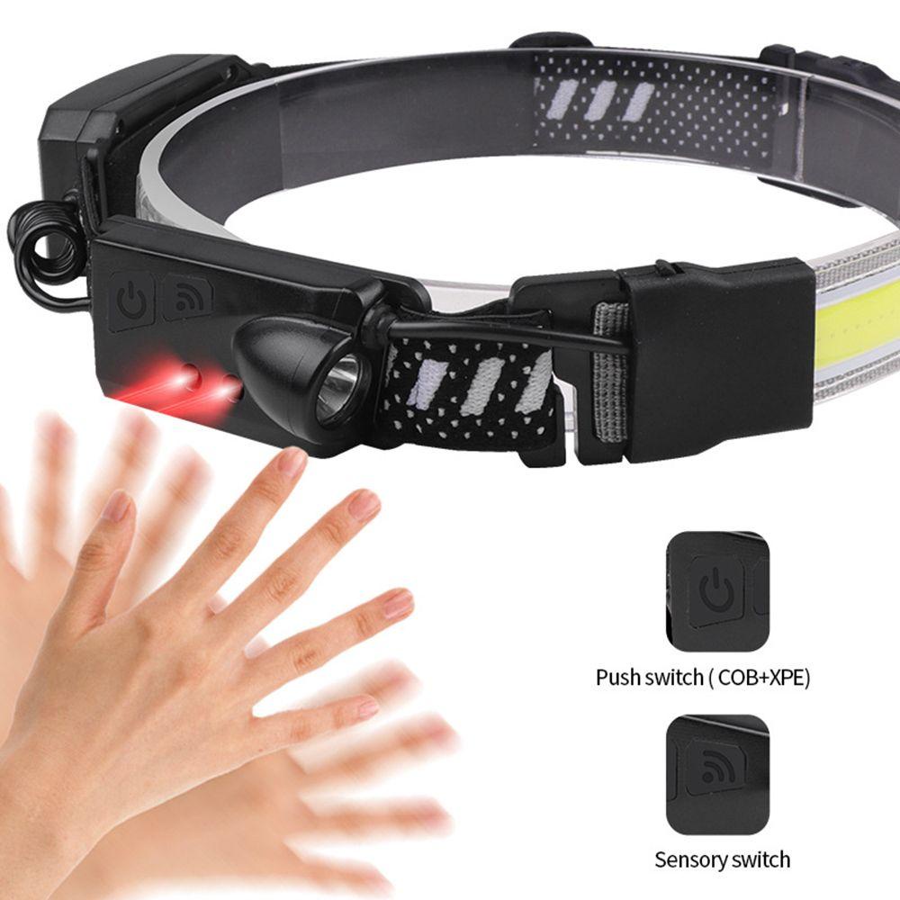 GOGOUP Đèn Đeo Trán COB Cảm Ứng Ban Đêm Kèm Sạc USB Tiện Dụng Chất Lượng Cao