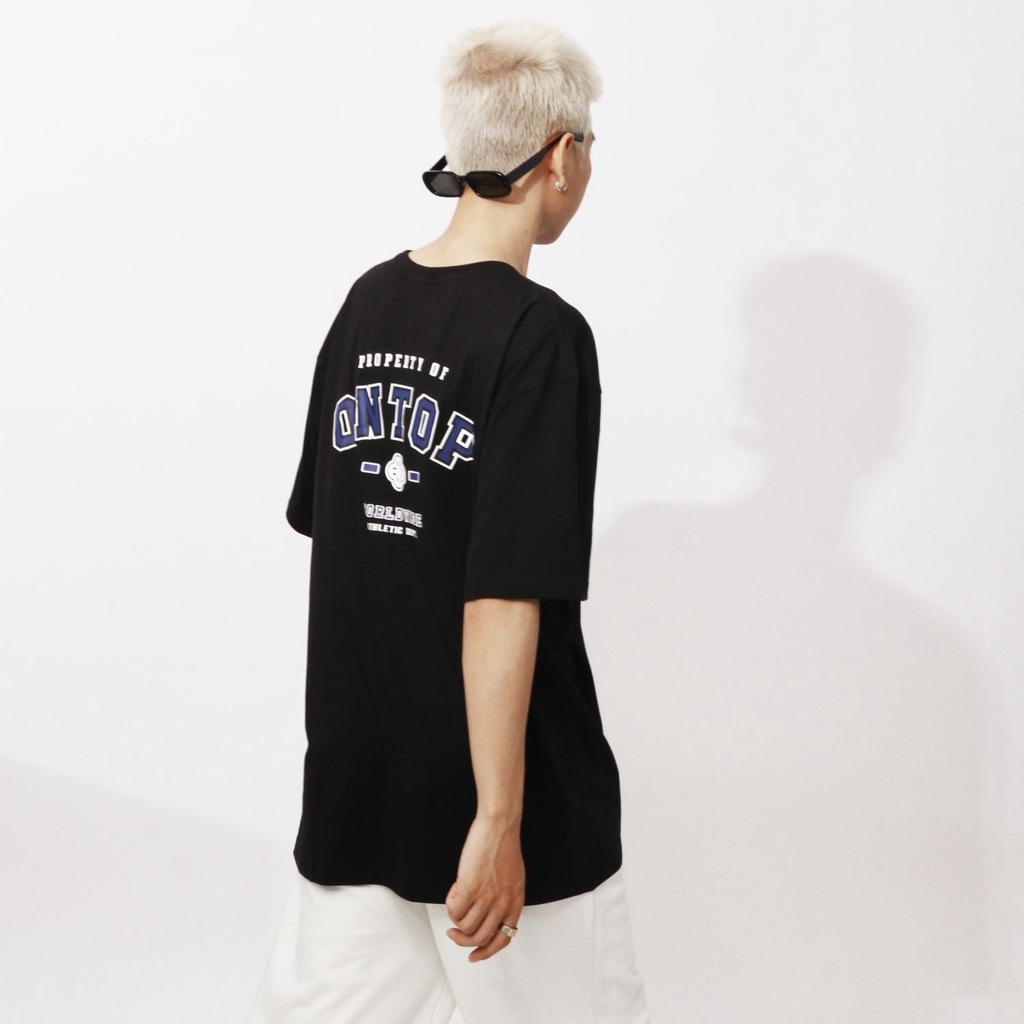 Áo thun tay lỡ nam nữ form rộng local brand ONTOP Tee Athletic Dept - O17-T4