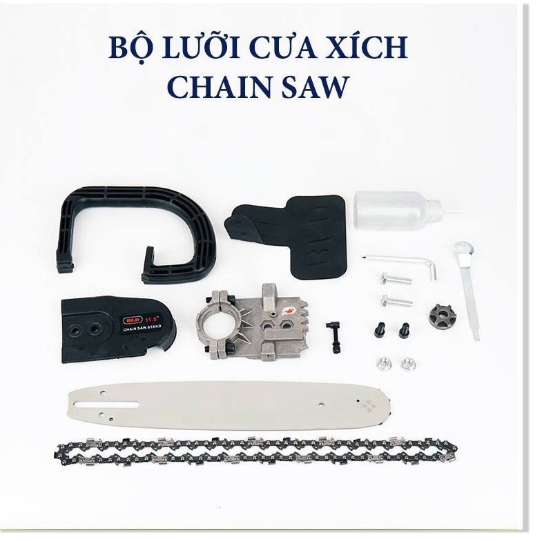 [TẶNG LƯỠI CƯA] Máy Mài Pin Ma kila 118V Tặng Lưỡi Cưa Xích Gắn Máy Mài ChainSaw - Máy Mài Góc, Máy Cắt Cầm Tay, Bào gỗ