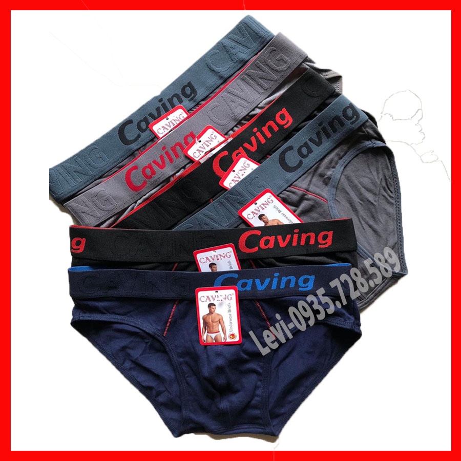 Quần Lót Nam CAVING Vải Thun Lạnh Cao Cấp, Cạp 4cm, Co Dãn, Thấm Hút Tốt, Kháng Khuẩn