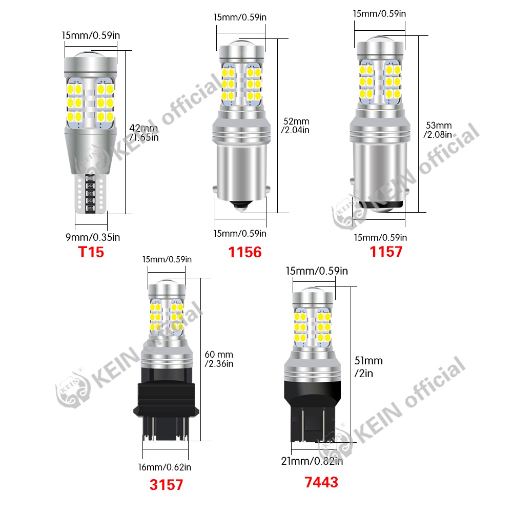 Đèn Led Tín Hiệu 3 Flash T15 T20 1156 W16W P21W W21W BA15S 7440 DC12V Màu Trắng