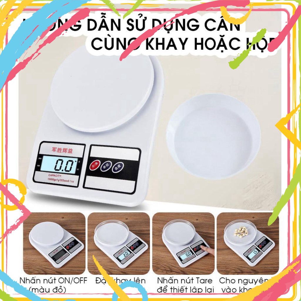 EW9 Cân tiểu ly điện tử nhà bếp mini cân định lượng thực phẩm trong khoảng một gam - 5kg, 10kg (Tặng kèm pin), khiến bán