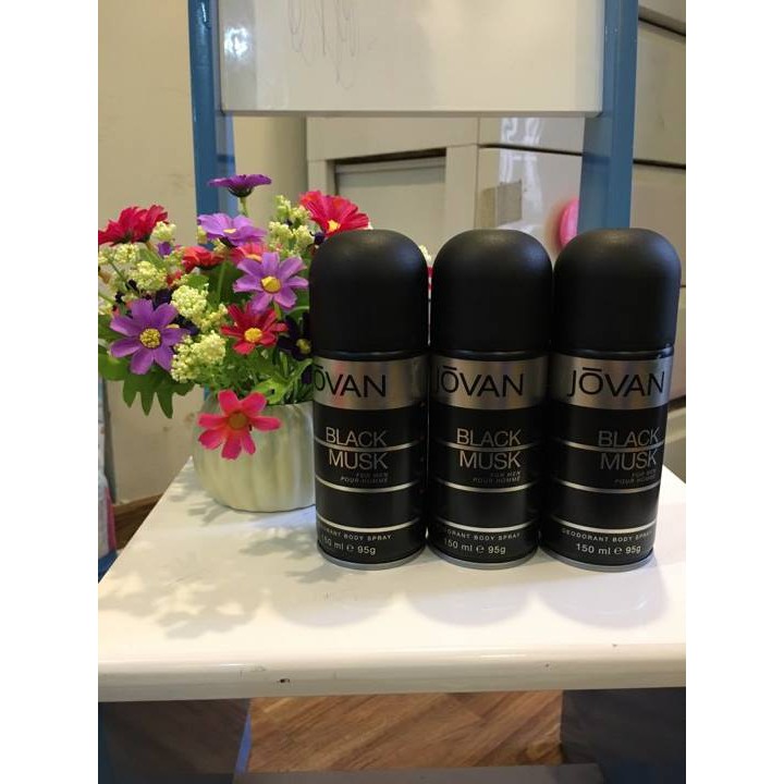 Chai xịt khử mùi nam Jovan Black musk