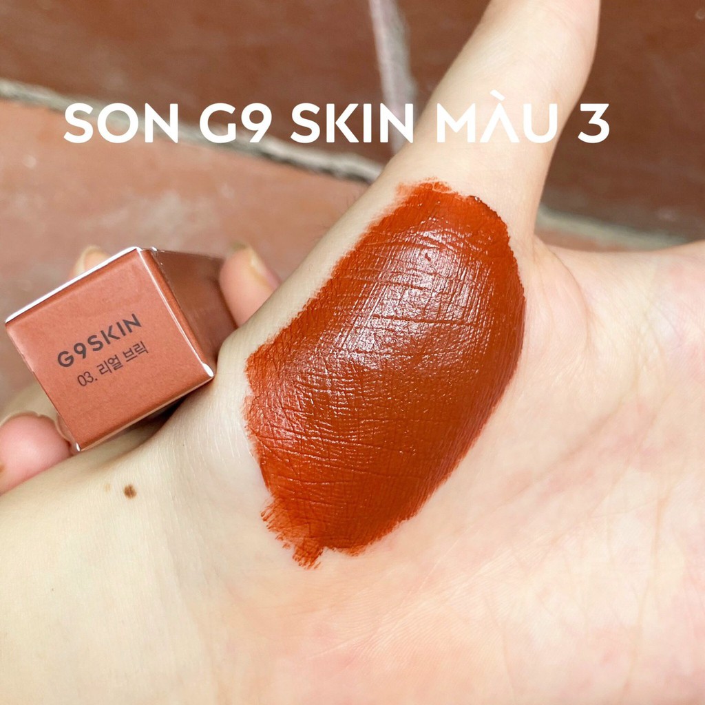 (Chính Hãng)Son Kem G9 Skin First V-Fit Velvet Tint 3.5g