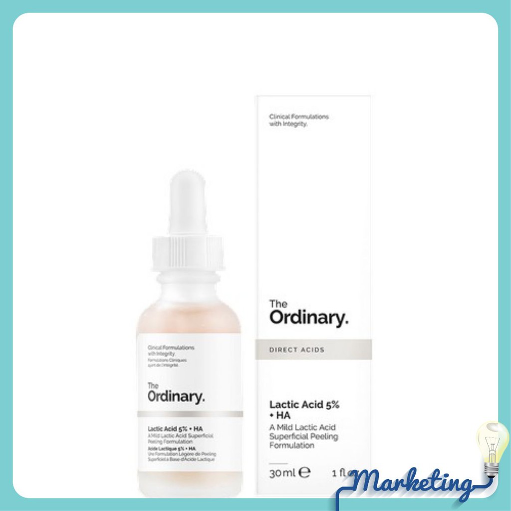 [GÌ CŨNG RẺ] Tẩy da chết hóa học Lactic Acid + HA - The Ordinary [RẺ NHẤT]