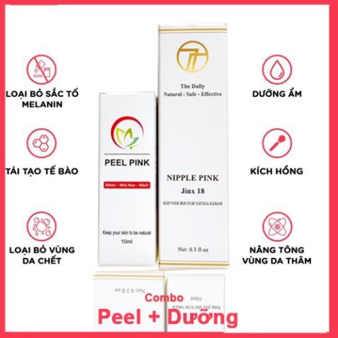 Bộ 2 sản phẩm Kem Làm Hồng Nhũ Hoa và vùng kín + Kèm Peel khử thâm Jinx 18 | BigBuy360 - bigbuy360.vn