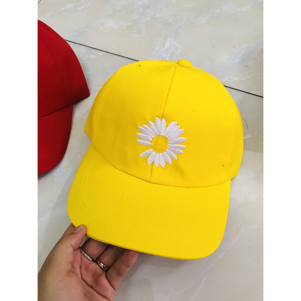 Mũ bucket hoa cúc thời trang Hàn Quốc thời trang
