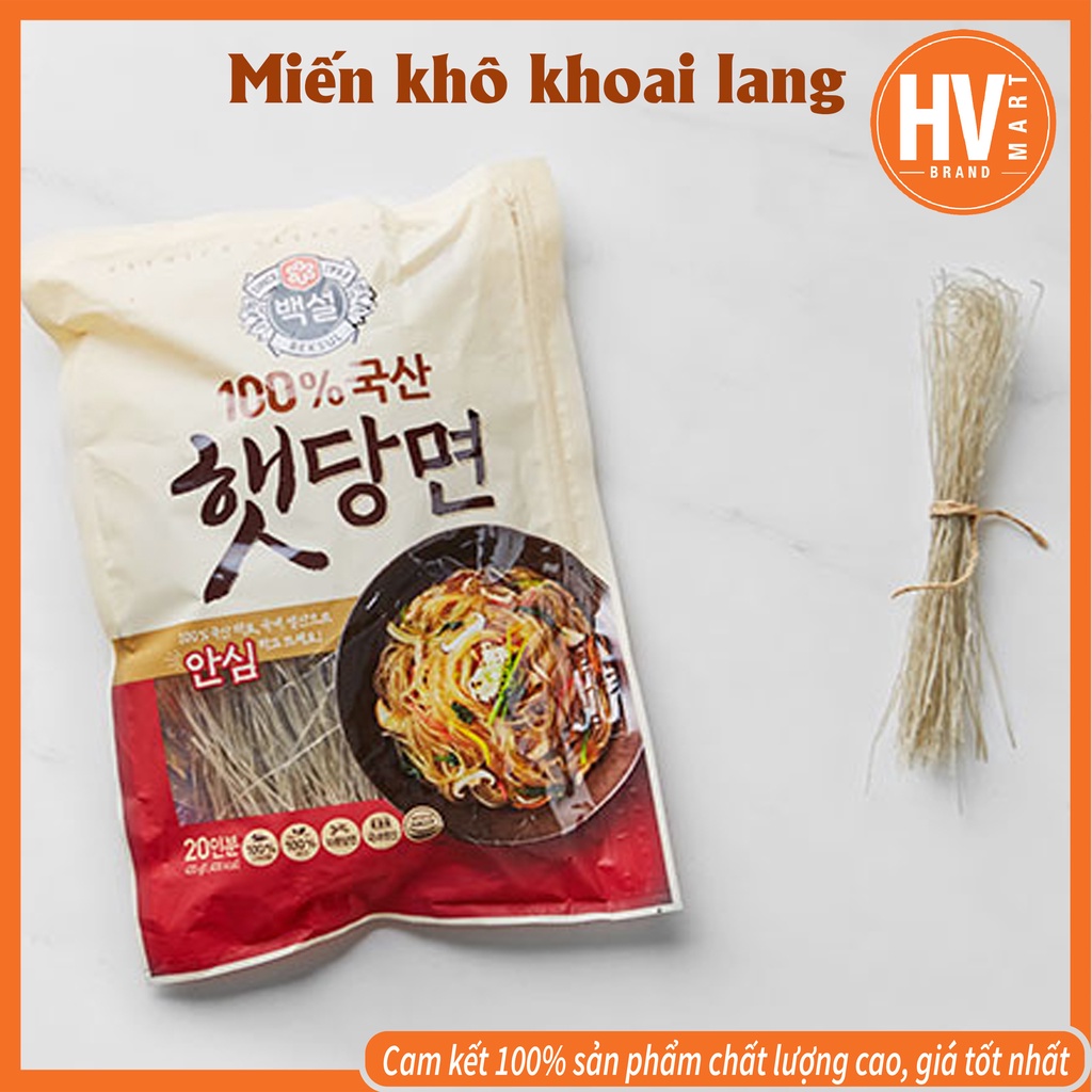 [Chuẩn Hàn] Miến Khô Khoai Lang Beksul Hàn Quốc 1kg 햇당면