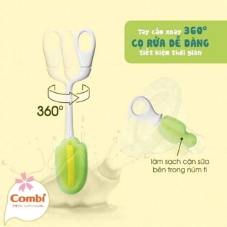 Bộ cây rửa bình sữa và núm ty Combi