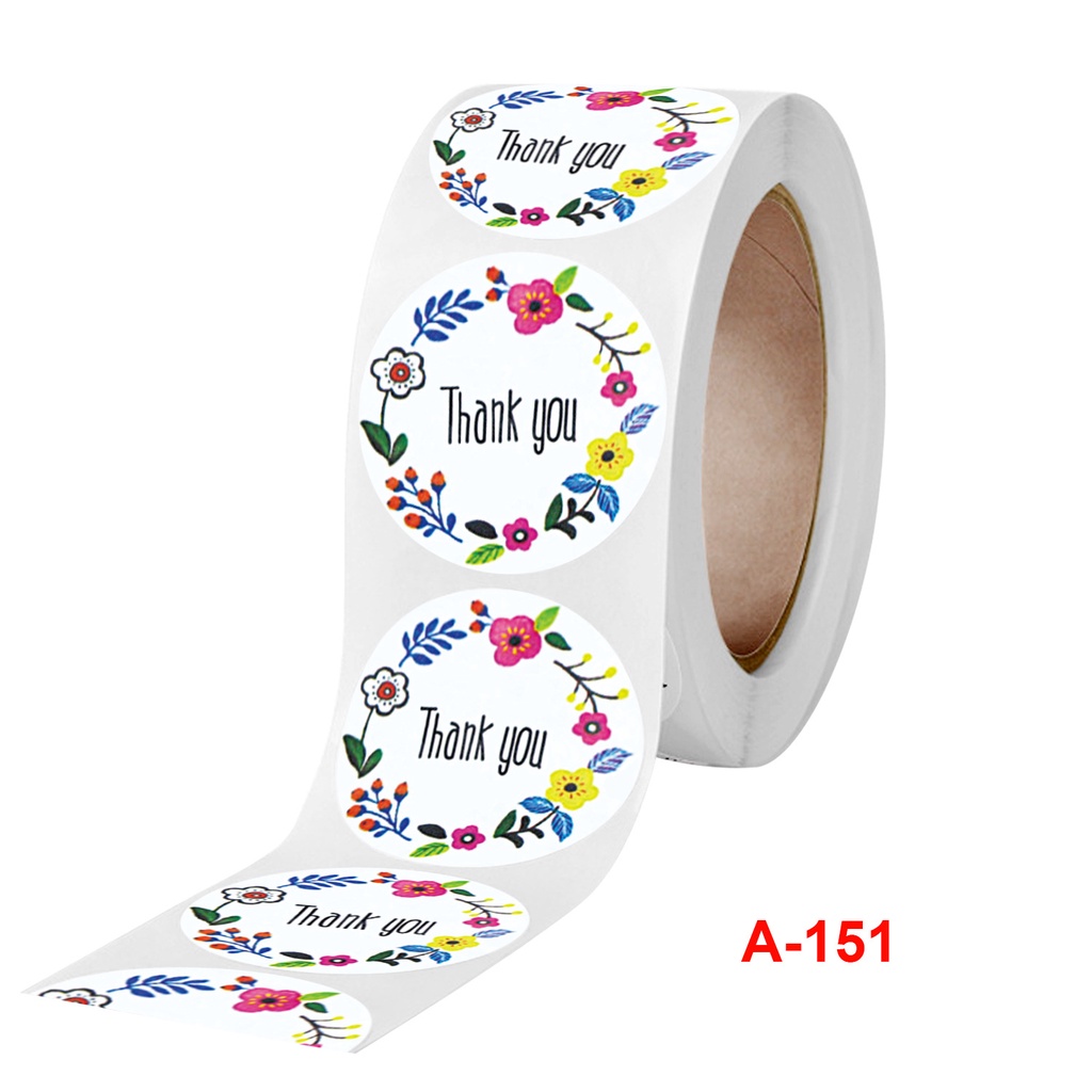 Cuộn 500 Miếng Dán Họa Tiết Đáng Yêu Trang Trí Đa Năng