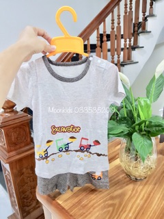 Bộ cộc tay bé trai/gái chất liệu bambo