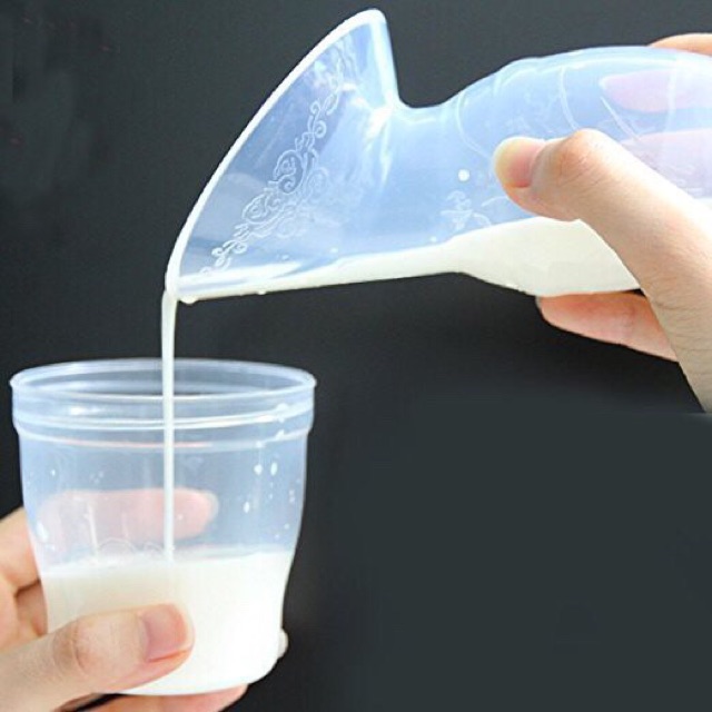 Cốc Hứng Sữa - Hút Sữa Rảnh Tay Silicon ( kèm nắp và đế ) CHS01