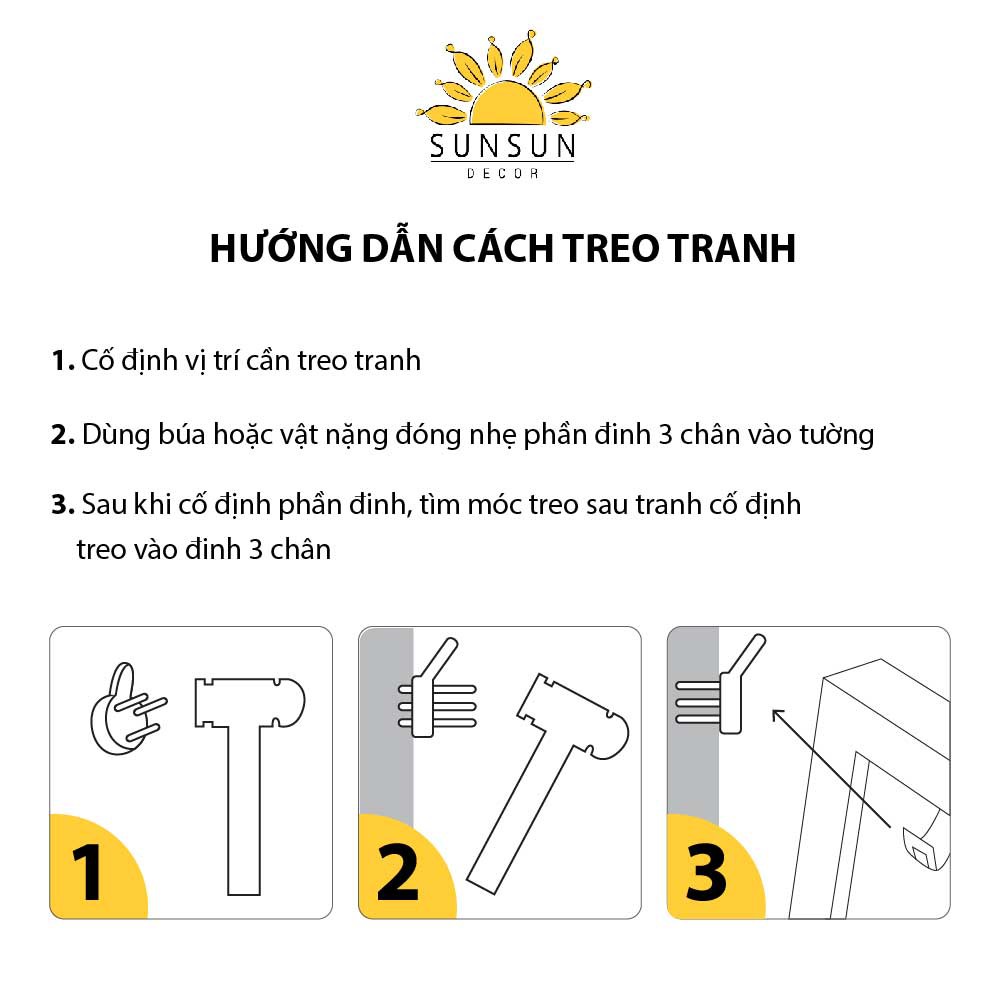 Tranh đồng hồ treo tường vuông | MS DH0090