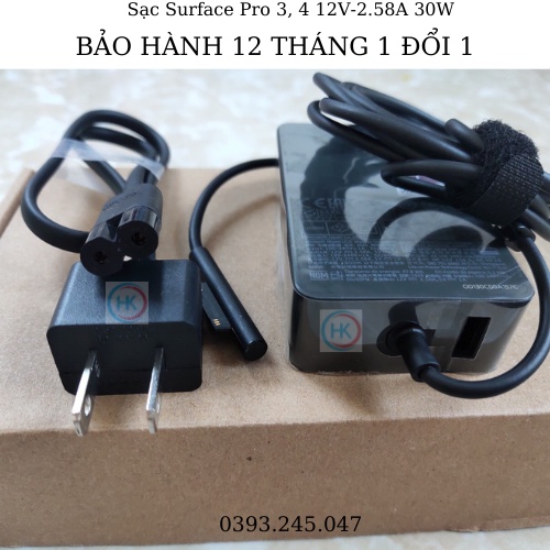Sạc Adapter Surface Pro 3-4 15V-2.58A 44W Microsoft Surface Pro 3 Pro4 Model 1625 1724 1796 1824 1901