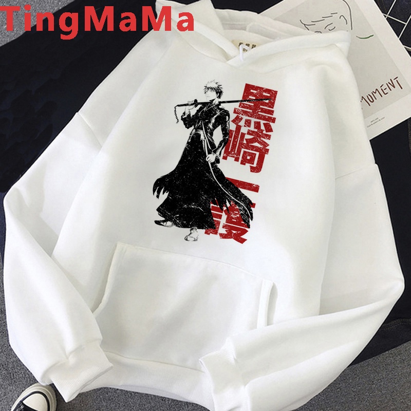Áo Hoodie In Họa Tiết Hoạt Hình Anime Bleach Ichigo Phong Cách Harajuku Dành Cho Nam