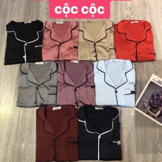 Bộ lụa satin trơn cao cấp _ ảnh mẫu thật