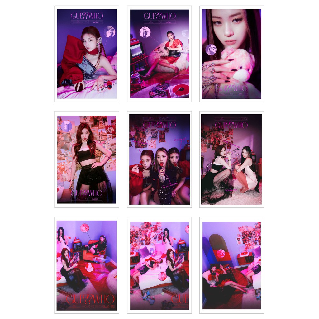 [Ép Lụa] Lomo Card 36 Ảnh ITZY- GUESS WHO