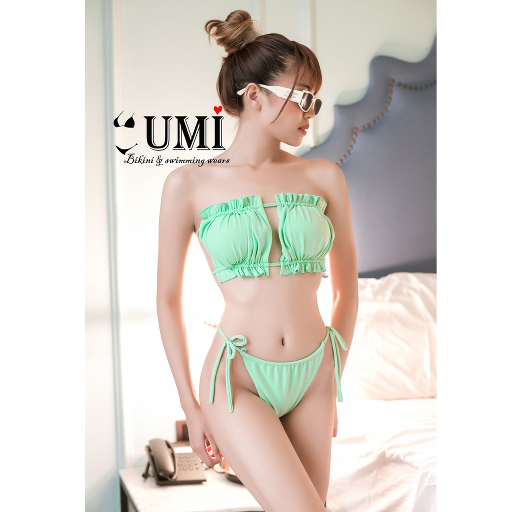 Bikini 2 mảnh nhún Ngọc Trinh- cực secxy quyến rũ- bộ bơi không thể thiếu trong bộ sưu tập đồ bơi nữ Bikinistore