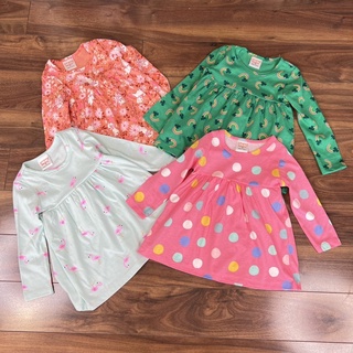 Váy cotton dài tay bé gái