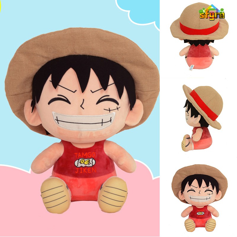 Sfyre Luffy Figure Luffy Plush Toy Cartoon Figure Luffy Stuffed Soft Doll Toys Birthday Gift