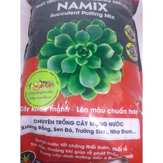 Gói 5dm3 Đất Trồng Sen Đá Namix, Lên màu cây chuẩn, Rễ Phát triển Tốt
