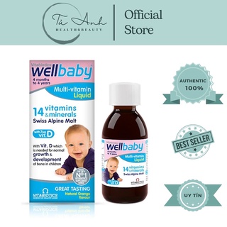 Siro multivitamin wellbaby vitabiotics 150ml cho bé 6 tháng - 4 tuổi