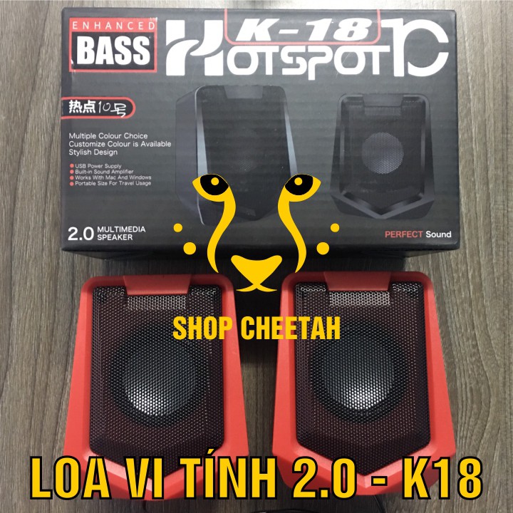 Loa Vi Tính 2.0 – K18 – Multimedia Speaker 2.0 – Hàng nhập khẩu – Bảo hành 3 tháng