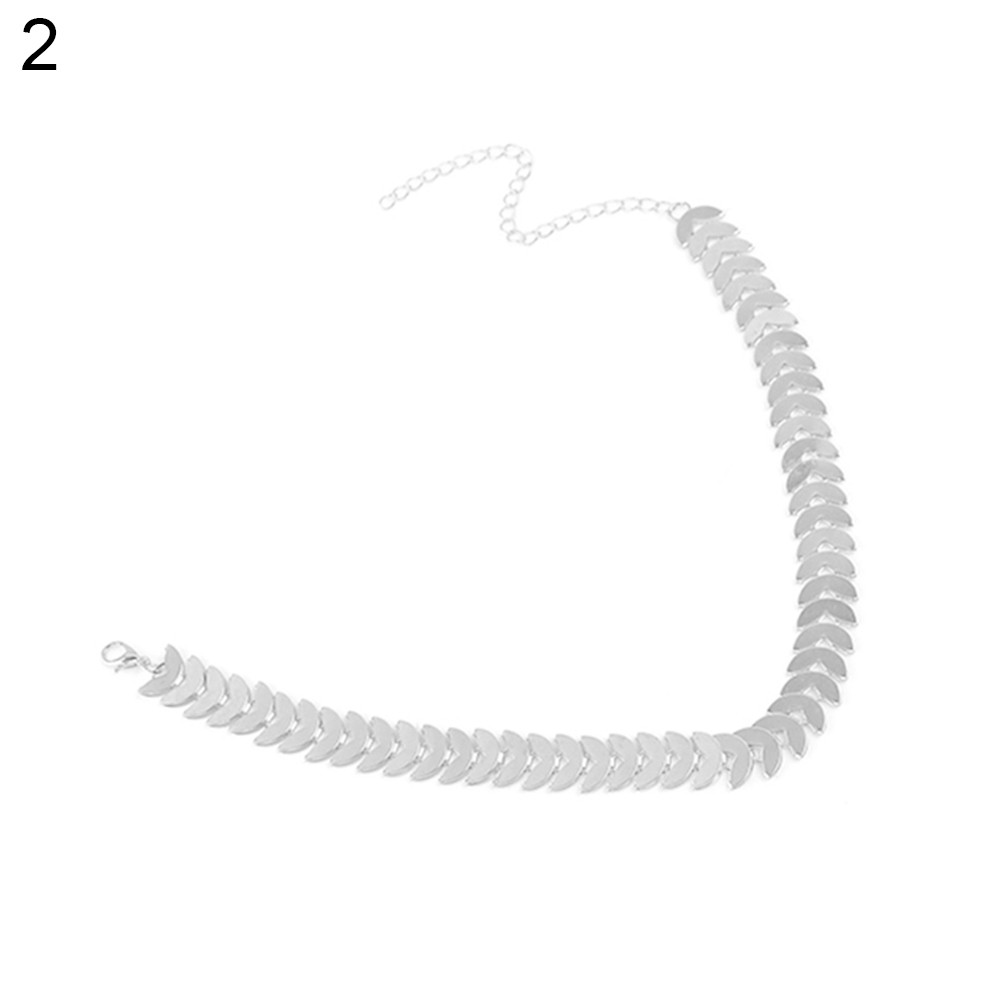 Vòng Cổ Choker Bằng Hợp Kim Họa Tiết Chiếc Lá Phong Cách Punk Cá Tính Cho Nữ
