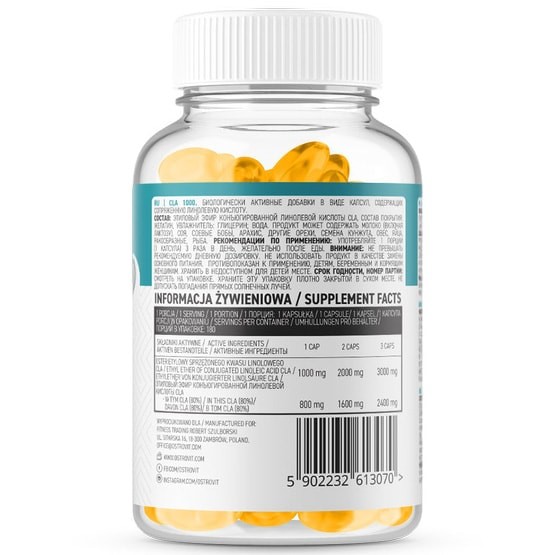 Giảm mỡ OstroVit - CLA 1000 (180 viên) | BigBuy360 - bigbuy360.vn