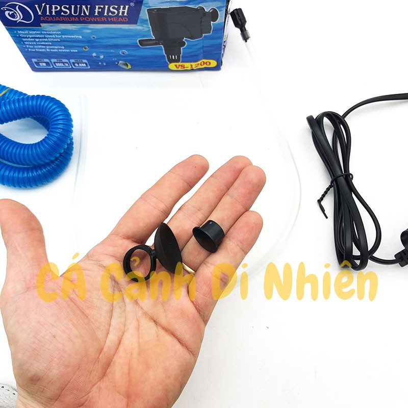 Máy bơm chìm 8W lọc nước VIPSUN VS-1200 cho hồ cá cảnh VS1200