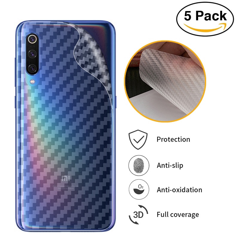 Miếng dán carbon cho Xiaomi Mi 10 9 8 9SE SE 10T 9T CC9 CC9e Note 10 Pro A3 Lite 5G