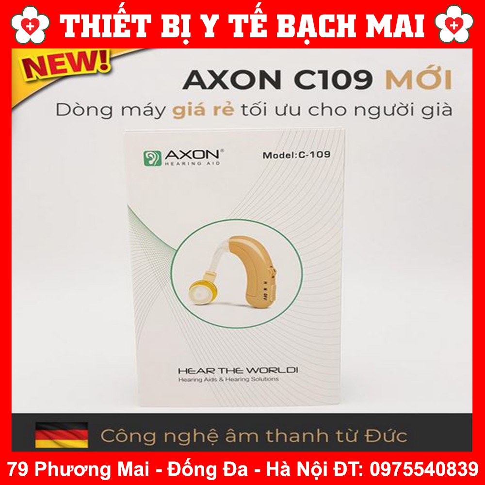 Máy Trợ Thính Axon C109 Đeo Vành Tai Sử Dụng Pin Sạc Lithium