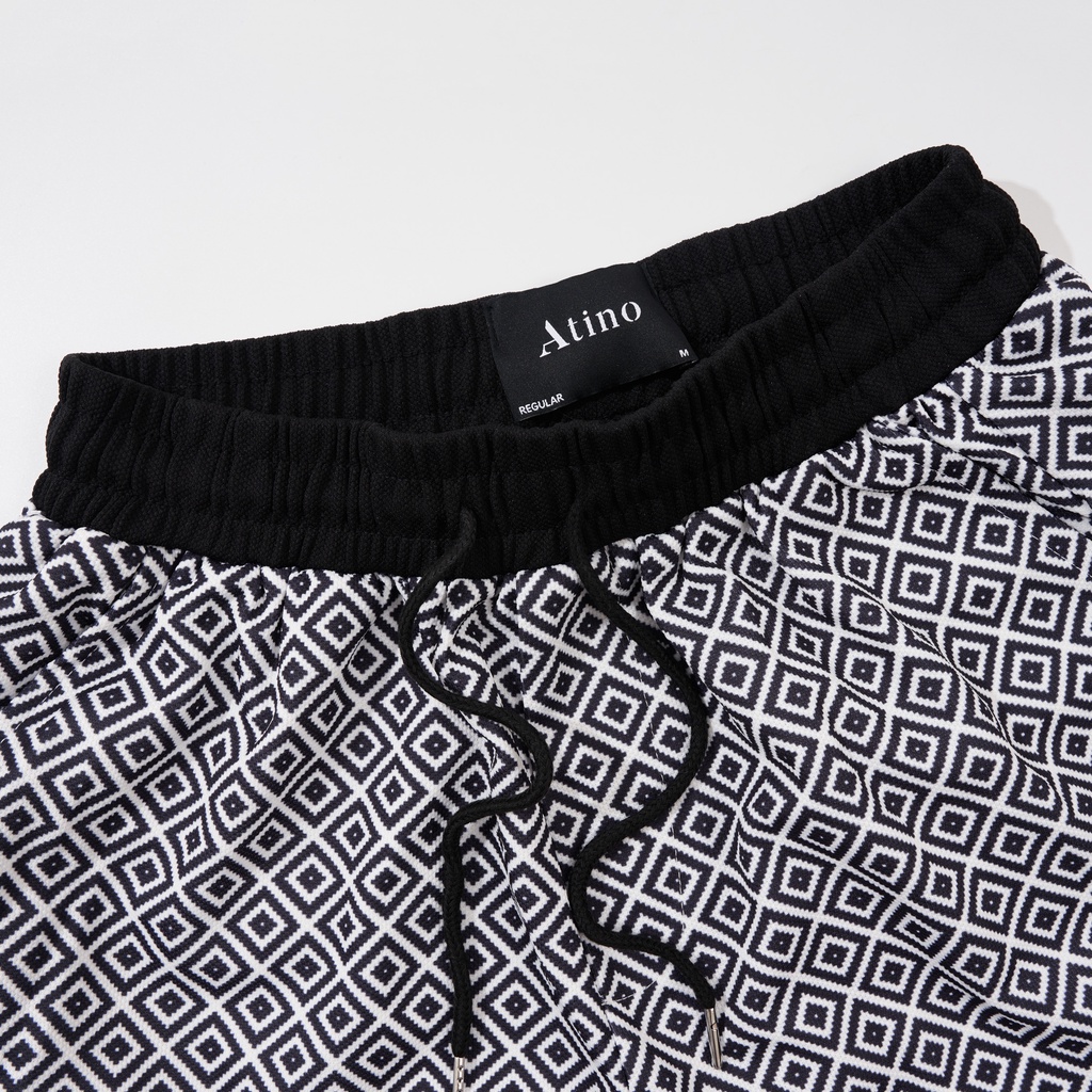 Quần Short Nam ATINO Chất Liệu Vải Thun Thoáng Mát Chống Nhăn Form Regular QS1.1699