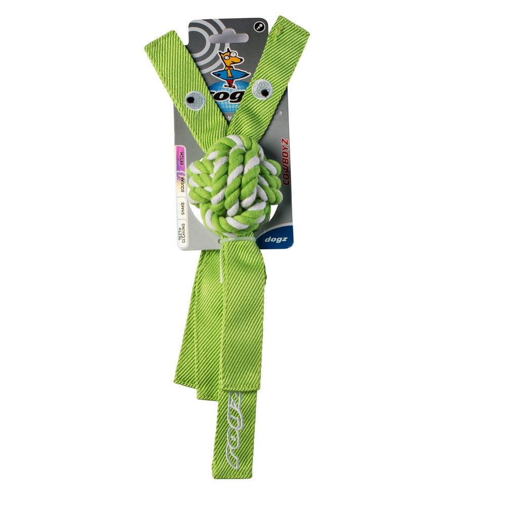 Đồ chơi cho chó  ROGZ  COWBOYZ ROPE TOY - LIME