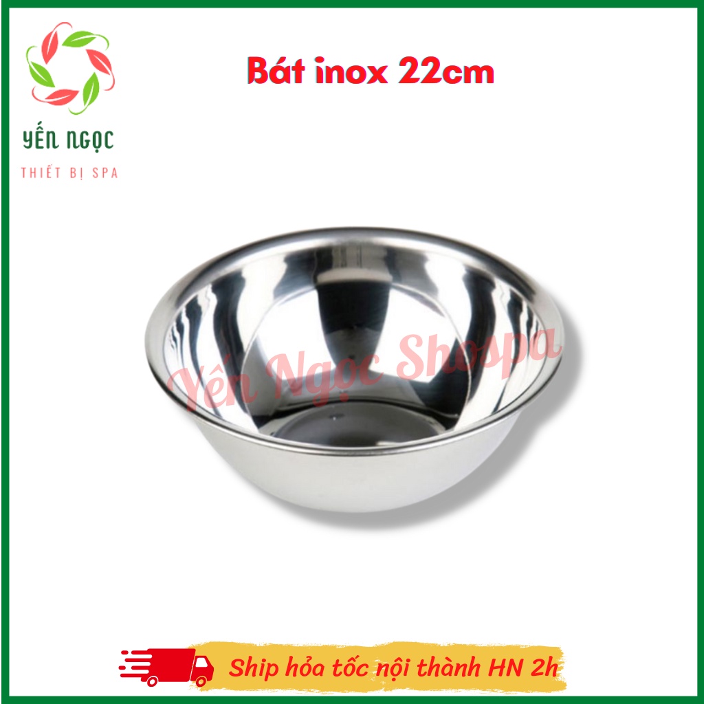Bát Inox Rửa Mặt 22Cm Cho Spa